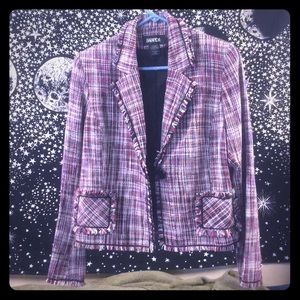 Vintage multi colored tweed jacket